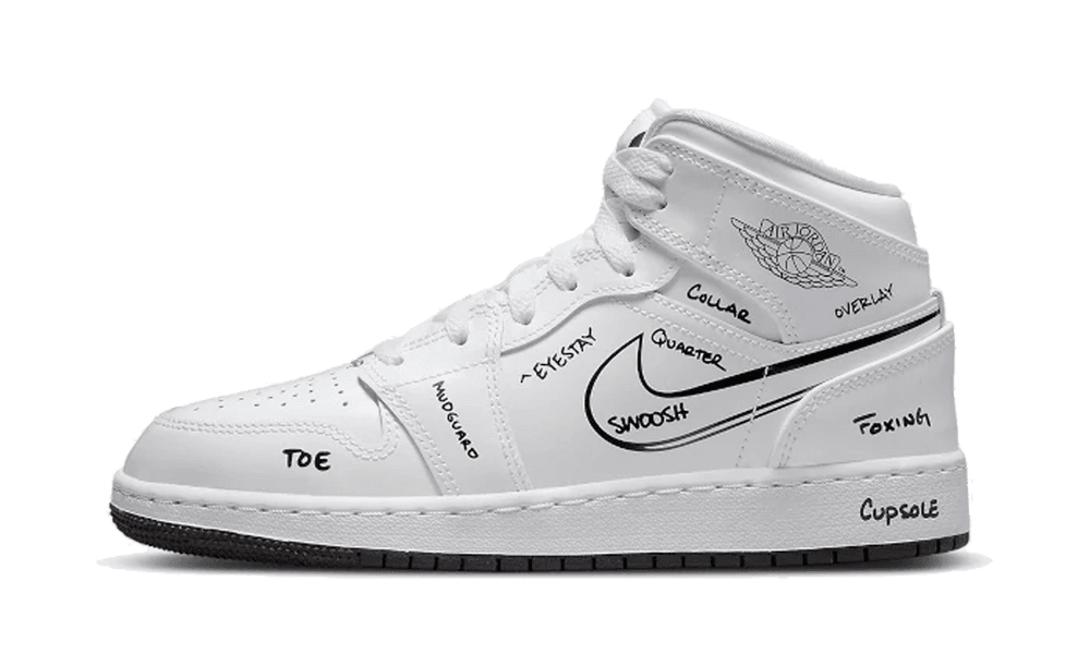 Air Jordan 1 Mid Schematic – FashstoreCZ