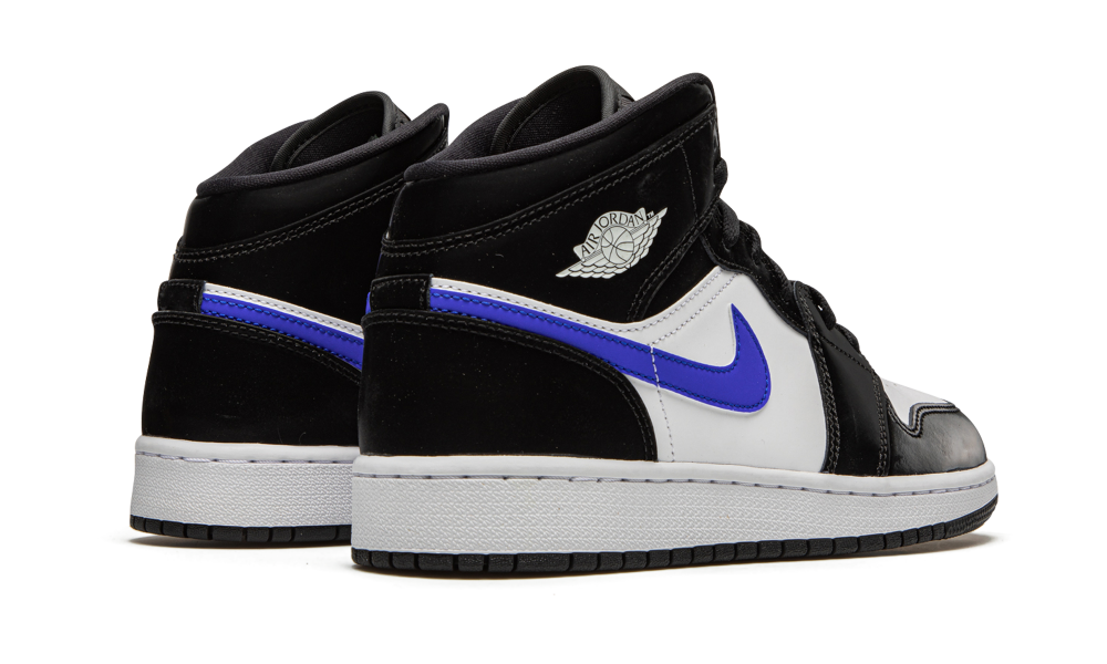 Air Jordan 1 Mid Black Racer Blue White - FashstoreCZ