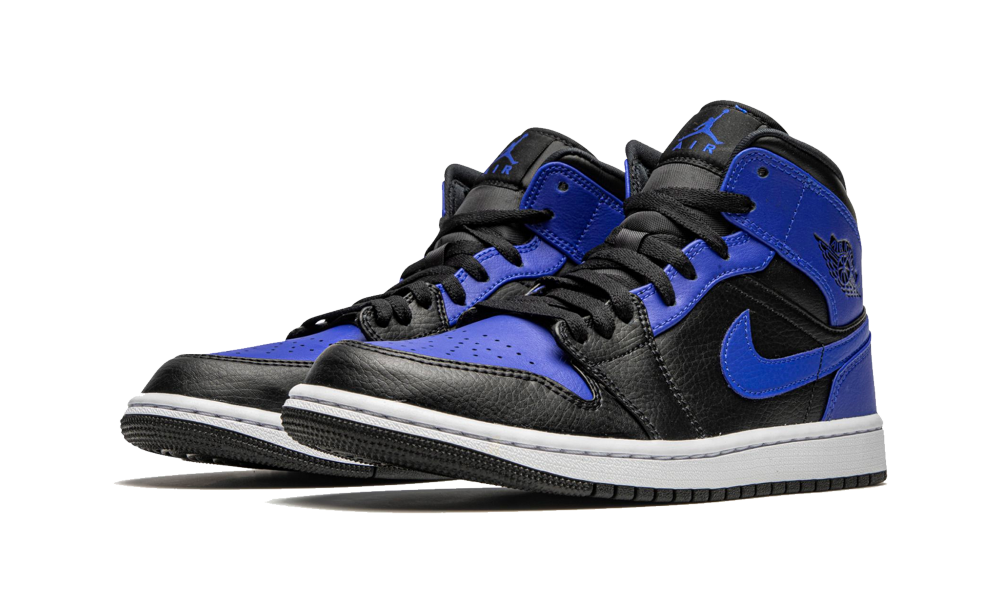 Air Jordan 1 Mid Hyper Royal Tumbled Leather - FashstoreCZ