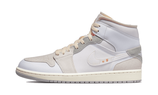 Air Jordan 1 Mid SE Craft Inside Out White Grey