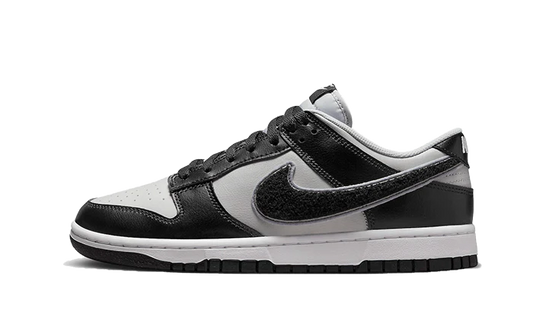 Dunk Low Chenille Swoosh Grey Black