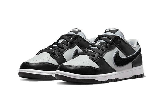 Dunk Low Chenille Swoosh Grey Black